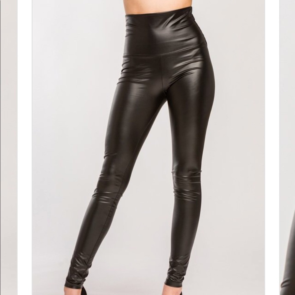 Just Restocked Faux Leather Legging - Picture 1 of 6